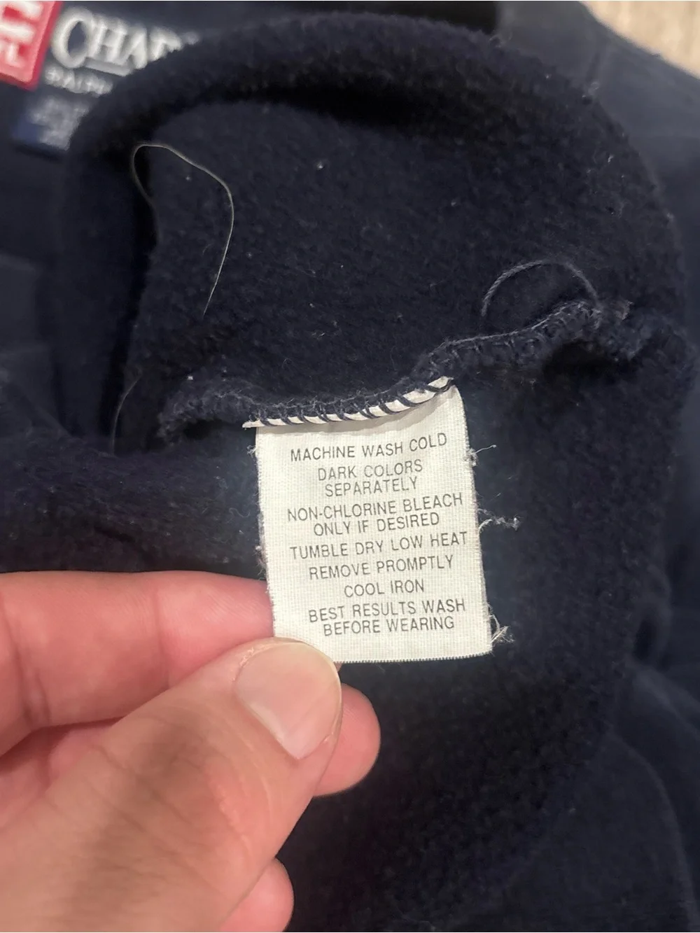 Vintage 90s Chaps Ralph Lauren Sweatshirt Mens Medium Navy Blue